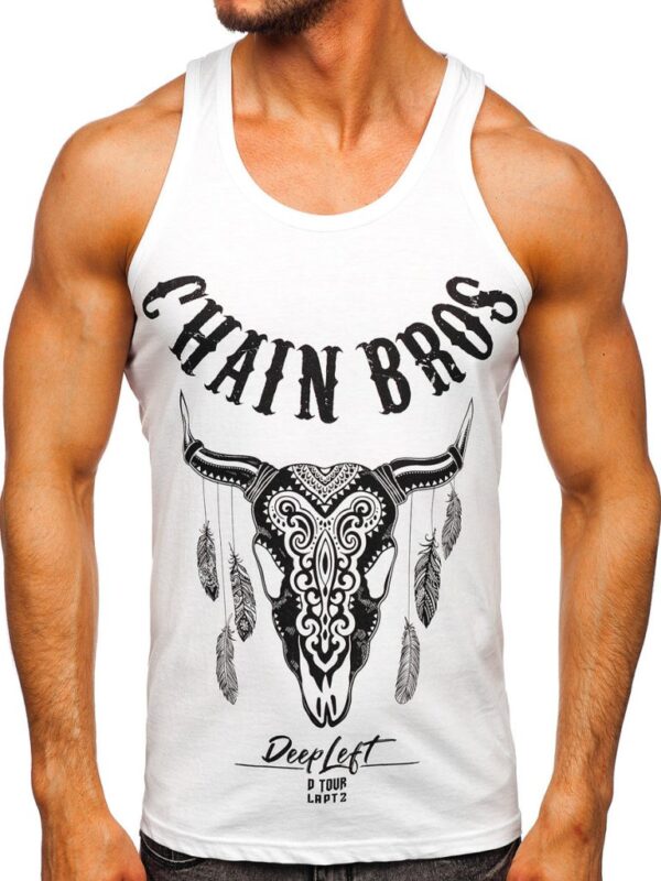 Men’s Printed Boxer Tank Top