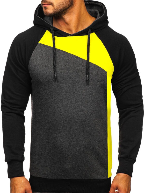 Men’s Hoodie Anthracite-Celadon