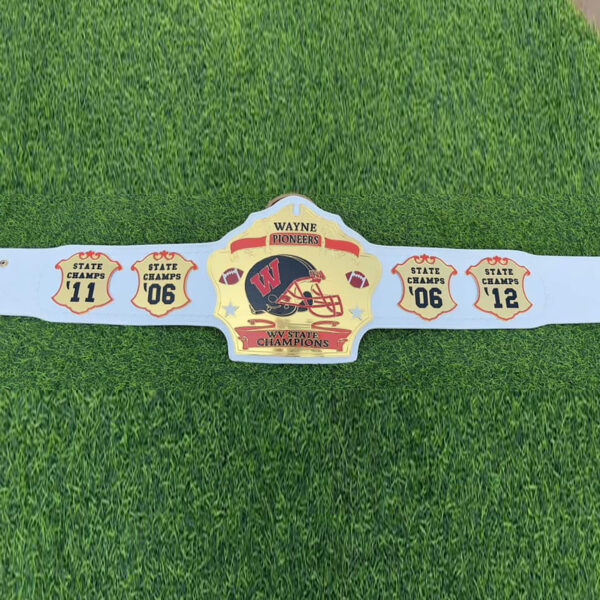 Wayne Pioneers Custom Football Championship Title Belt