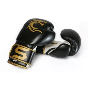 Dragon Gold Leather Boxing Training Gloves