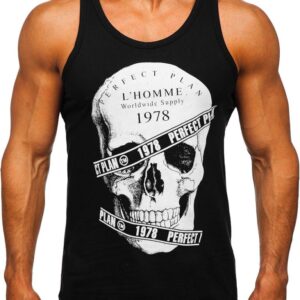 Men’s Printed Boxer Tank Top