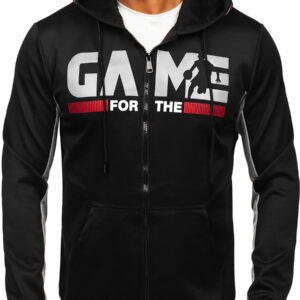 Men’s Zipped Hoodie Black
