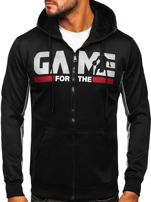 Men’s Zipped Hoodie Black