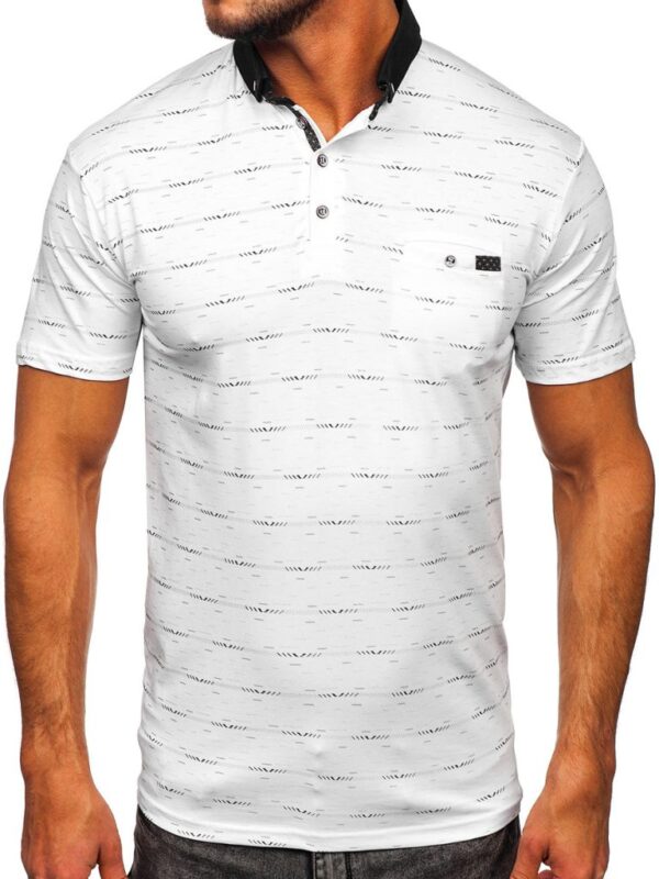 Men’s Printed Polo Shirt with a Pocket