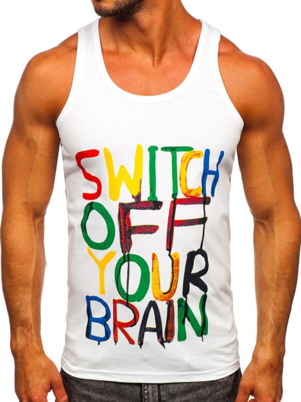 Men’s Printed Boxer Tank Top