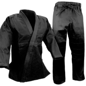 Judo Uniform, Single Weave, Black